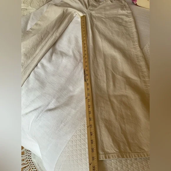 Free People We The Free Tennessee Low-Rise Boyfriend Jeans Size 30 Ecru - Picture 12 of 16